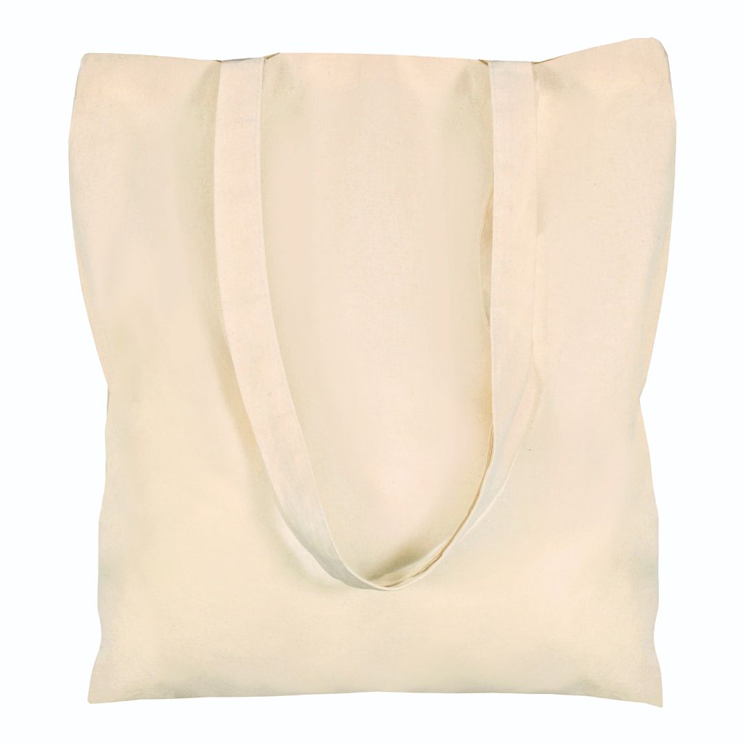 100% Cotton Natural Tote Bags - 38 X 42 cm+65cm long Handles