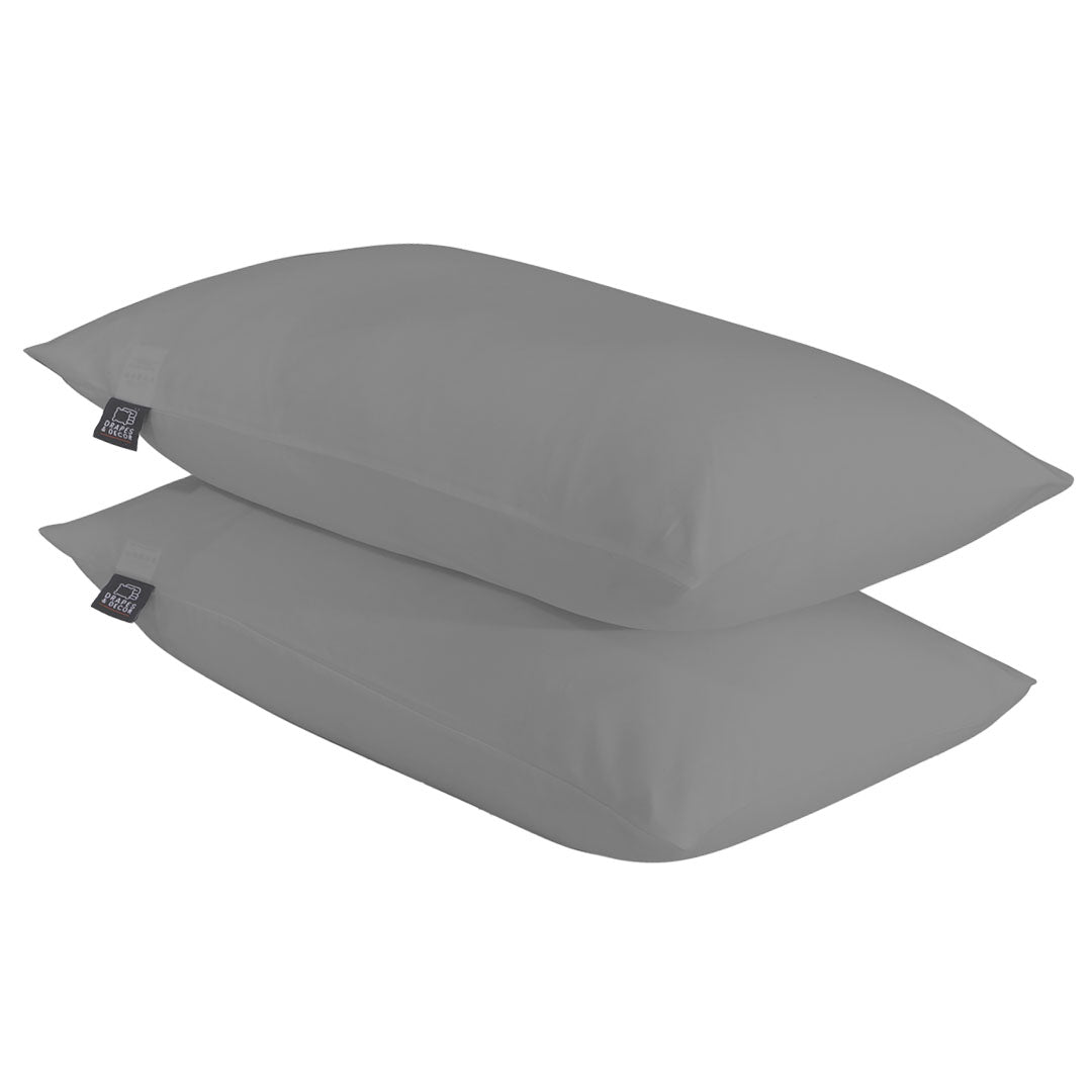 100% Egyptian Cotton Housewife Pillowcases 2 Pack, Hotel Quality Luxury Pillow covers crafted from 200 Thread Count