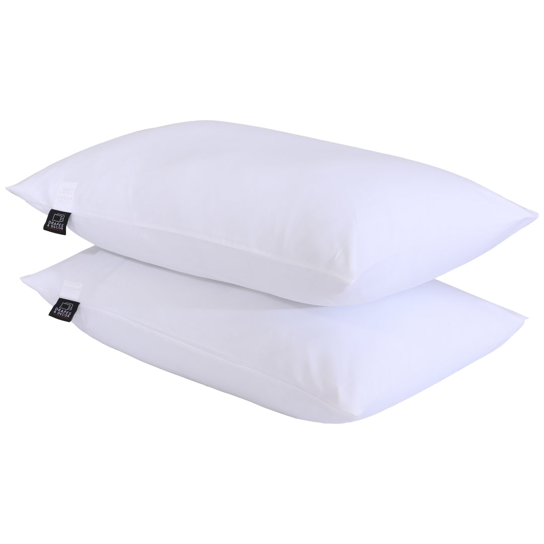 100% Egyptian Cotton Housewife Pillowcases 2 Pack, Hotel Quality Luxury Pillow covers crafted from 200 Thread Count